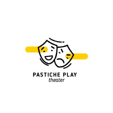 Play Announcement with Theatrical Masks