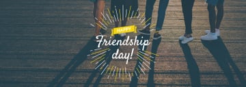 Friendship Day Greeting Young People Together