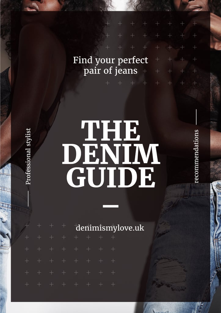Denim guide poster — ein Design erstellen Denim guide poster — ein Design erstellen