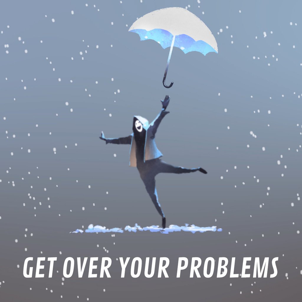 Man Jumping with Umbrella — Створити дизайн Man Jumping with Umbrella — Створити дизайн