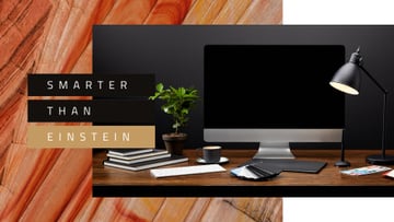 Computer on designer Working Table