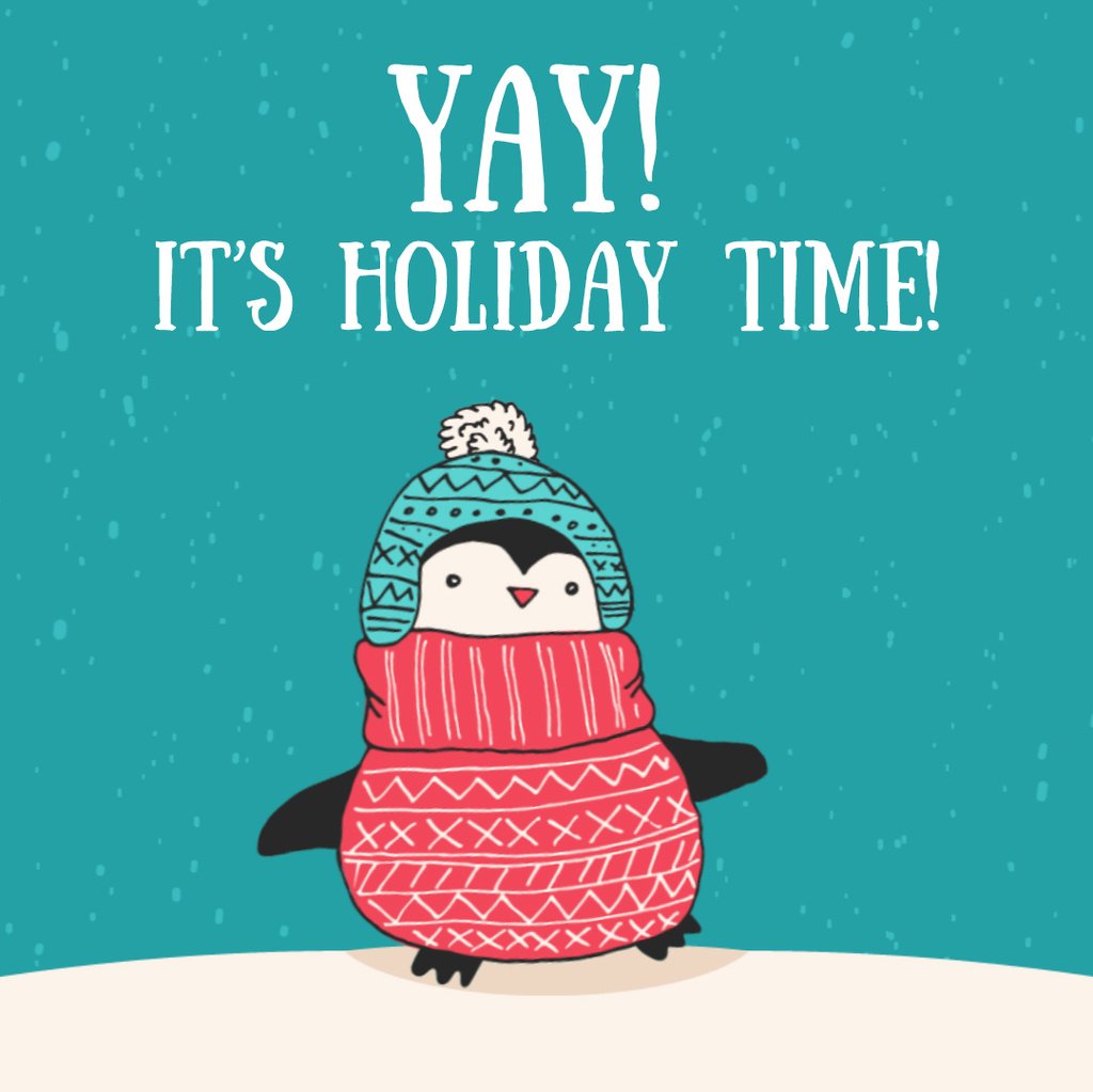 Cute winter penguin in hat — Create a Design Cute winter penguin in hat — Create a Design