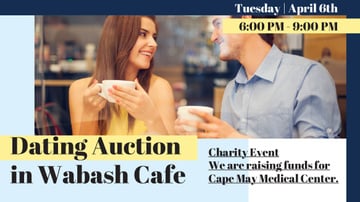 Smiling Couple at Dating Auction