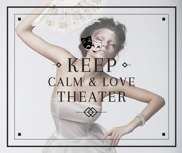 Theater Quote Woman Performing in White