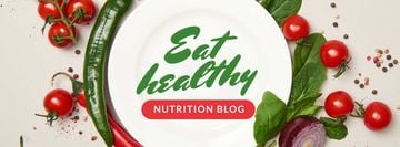 Nutrition Blog Promotion Healthy Vegetables Frame