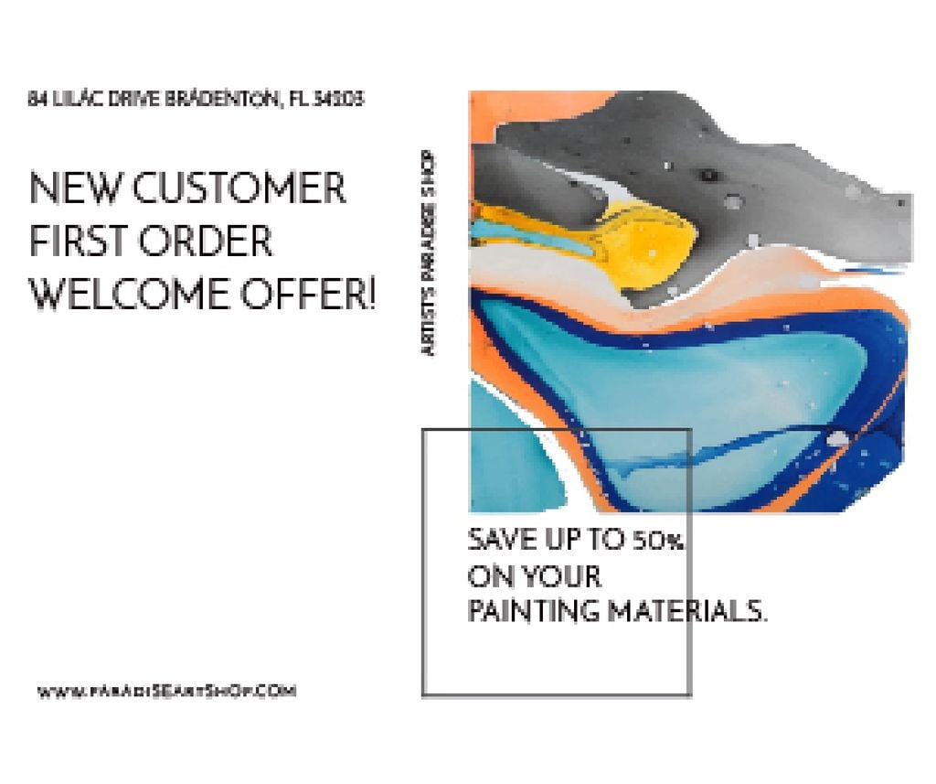 Painting materials shop — Modelo de projeto Painting materials shop — Modelo de projeto
