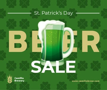 Saint Patrick's Day mug with beer