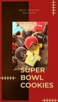 Cookies with American football attributes