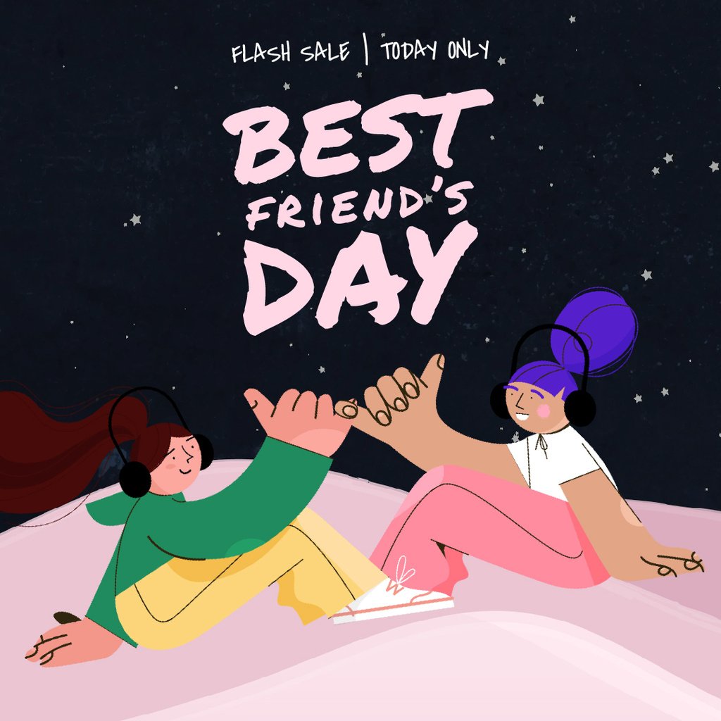 Best Friends Day Sale Female Friendship Concept | Full HD Video Template — Create a Design Best Friends Day Sale Female Friendship Concept | Full HD Video Template — Create a Design