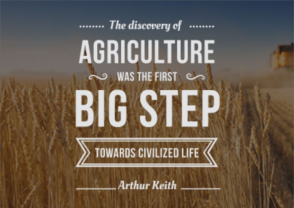 agricultural quote with field of wheat — ein Design erstellen agricultural quote with field of wheat — ein Design erstellen