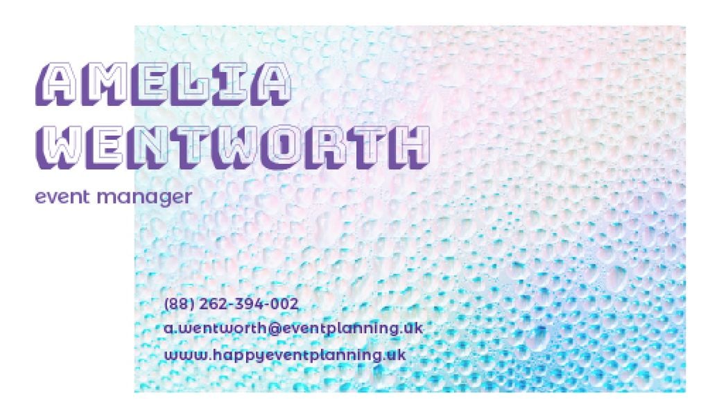 Event manager business card template — Create a Design Event manager business card template — Create a Design