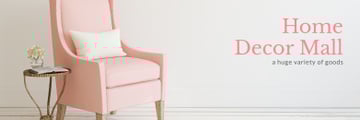 Furniture Shop Ad Pink Cozy Armchair