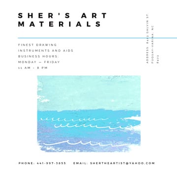 Art materials shop