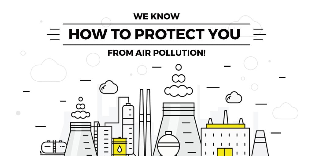Air pollution concept with Industry Farms — Create a Design Air pollution concept with Industry Farms — Create a Design