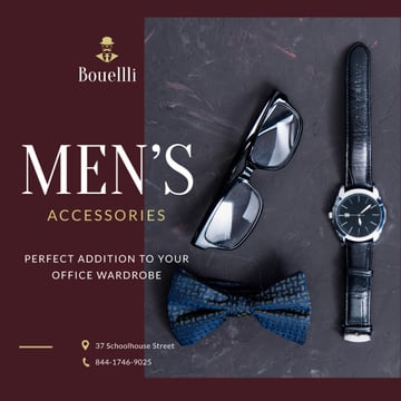 Stylish Male Accessories Store Ad
