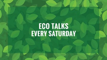 Ecological Event Announcement Green Leaves Texture