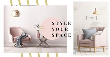 Cozy Modern Interior in Pink