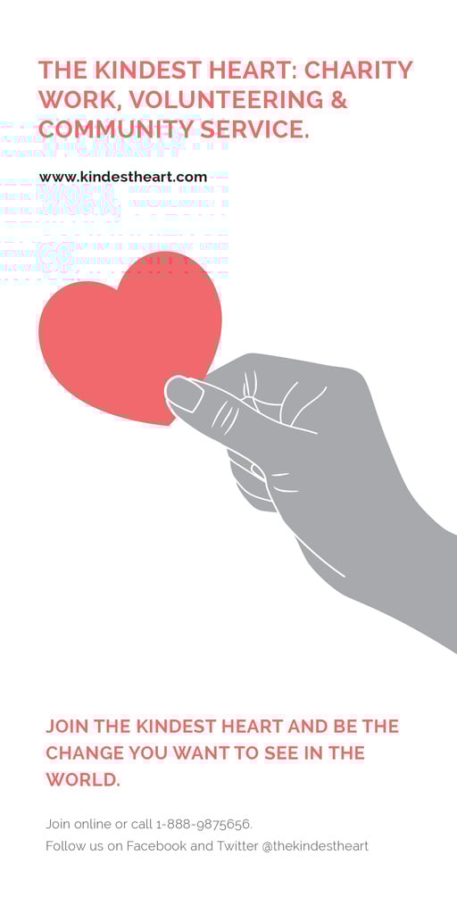 Charity event Hand holding Heart in Red — ein Design erstellen Charity event Hand holding Heart in Red — ein Design erstellen