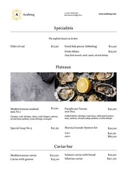 Seafood Restaurant Promotion with Oysters and Lemon