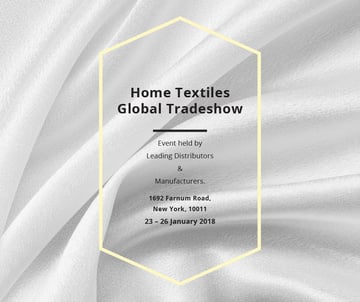 Home Textiles event announcement White Silk