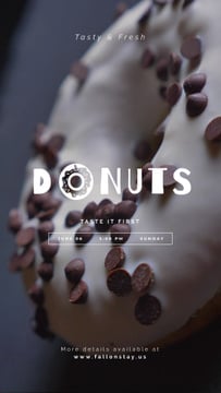 Bakery Offer Sweet Doughnut