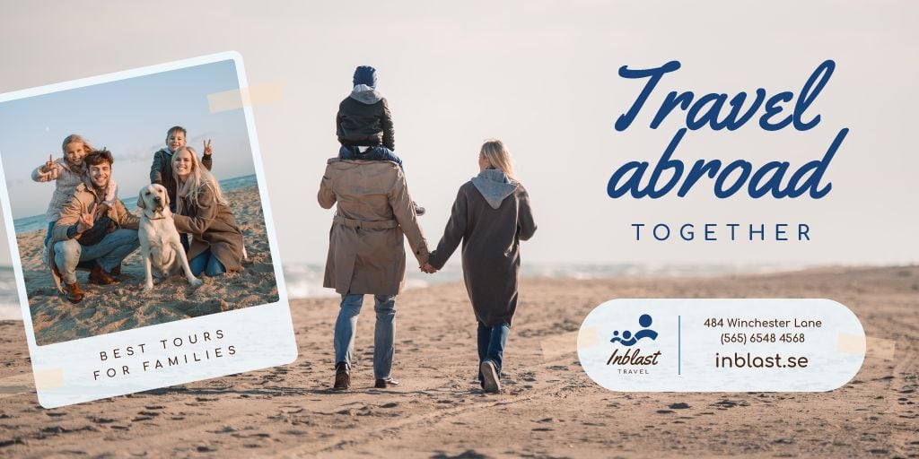 Family Tour Offer Parents with Kids at the Beach — Create a Design Family Tour Offer Parents with Kids at the Beach — Create a Design