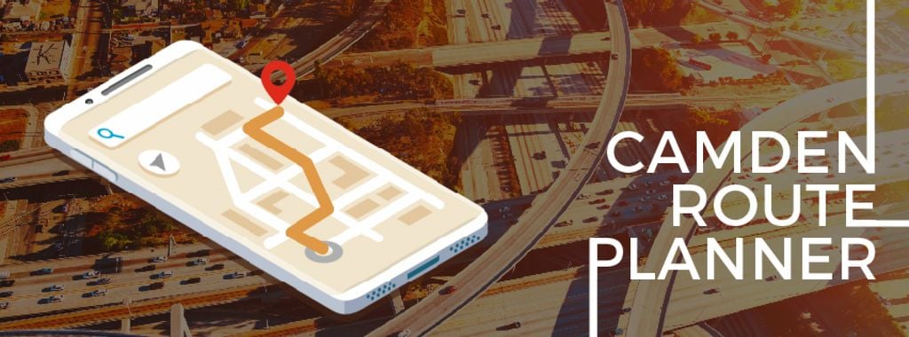 Navigation app on phone screen — Maak een ontwerp Navigation app on phone screen — Maak een ontwerp