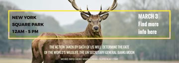Eco Event announcement with Wild Deer