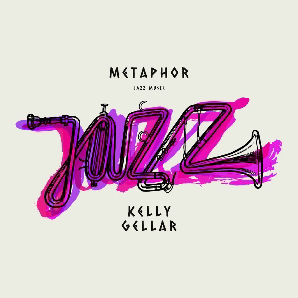 Jazz Music inscription in Saxophone — ein Design erstellen Jazz Music inscription in Saxophone — ein Design erstellen