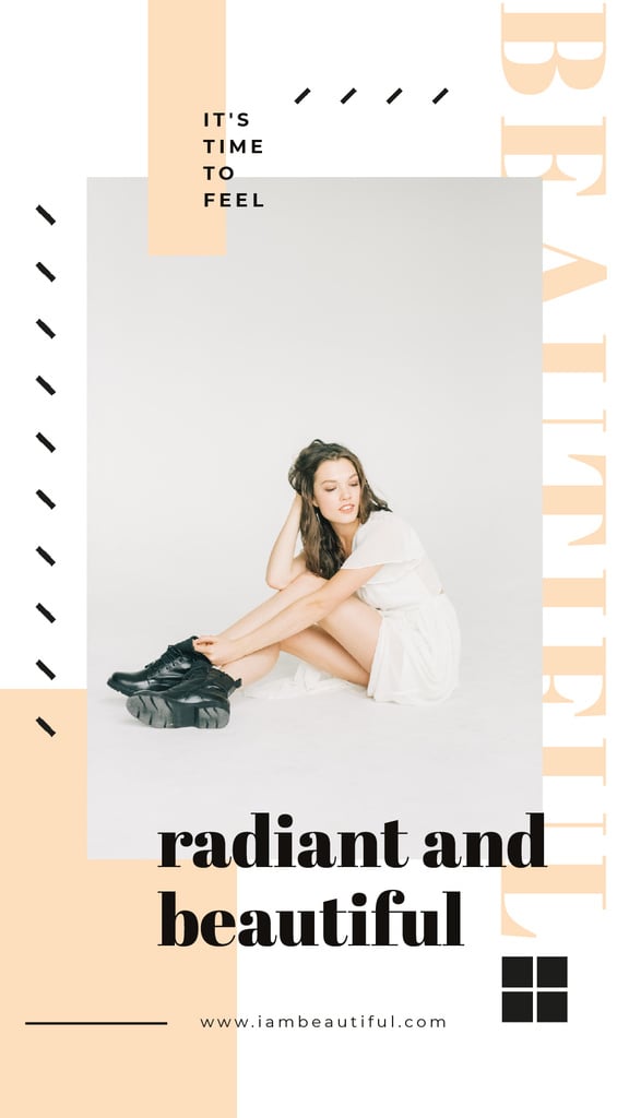 Clothes Sale Woman in White Dress — ein Design erstellen Clothes Sale Woman in White Dress — ein Design erstellen