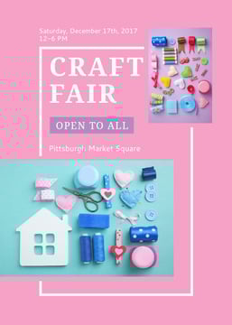 Craft Fair with needlework tools