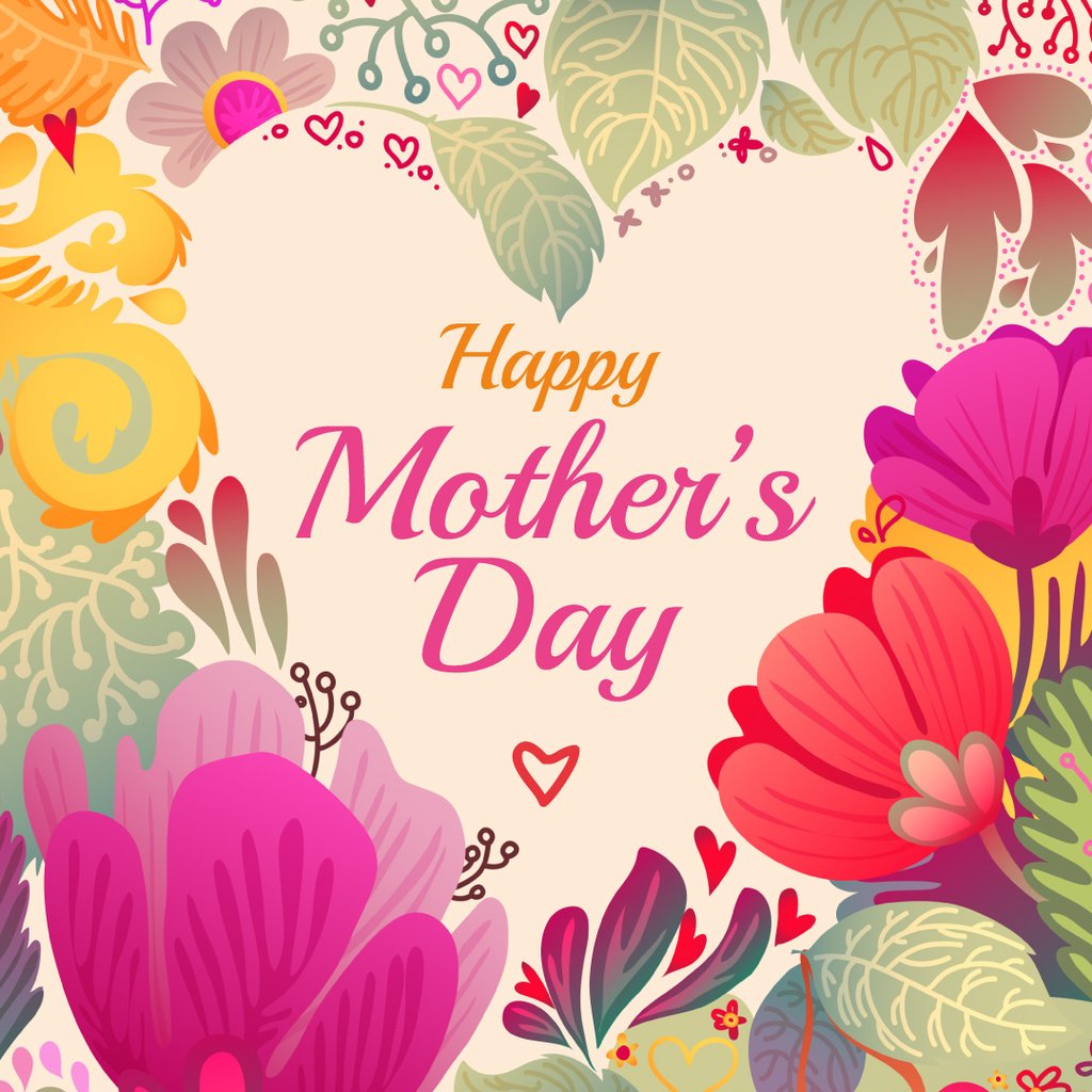 Mother's Day Greeting Tender Spring Flowers | Instagram Post Template — Crear un diseño Mother's Day Greeting Tender Spring Flowers | Instagram Post Template — Crear un diseño
