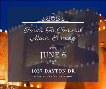 Classical music evening in night city