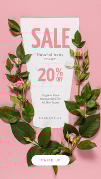 Naturale Cosmetics Sale on Roses frame