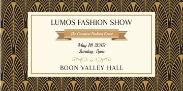 Lumos fashion show poster