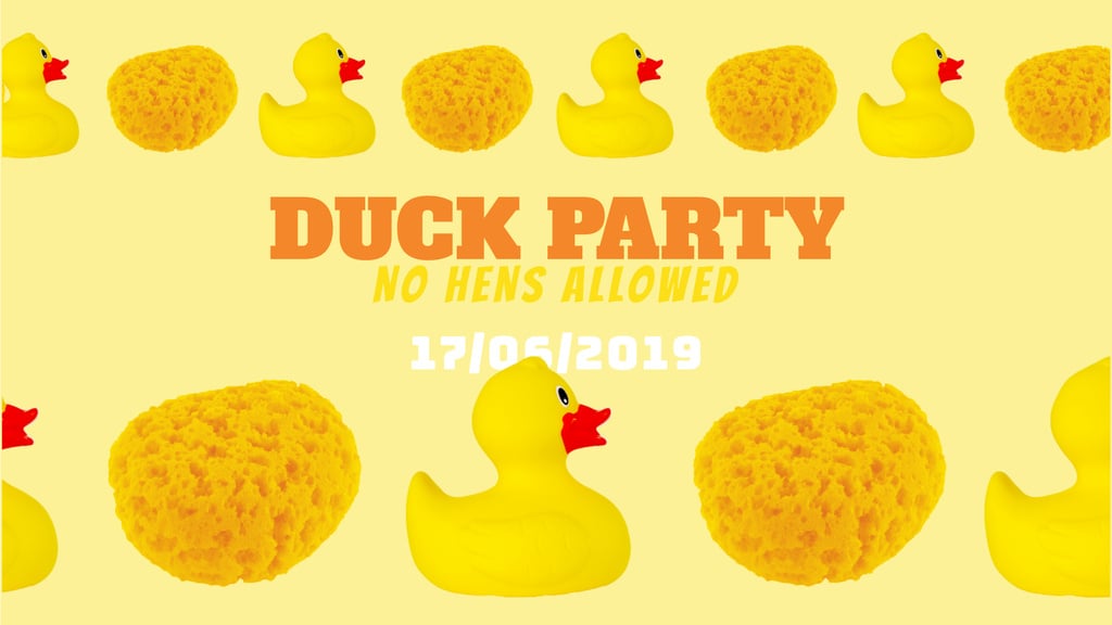Party Invitation Rubber Ducks and Sponges in Yellow | Full Hd Video Template — Modelo de projeto Party Invitation Rubber Ducks and Sponges in Yellow | Full Hd Video Template — Modelo de projeto