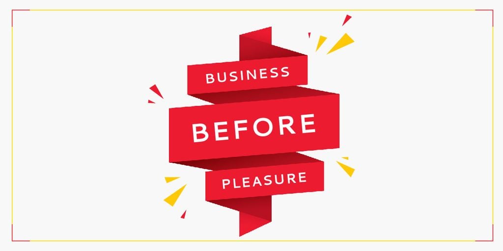 Business before pleasure — Maak een ontwerp Business before pleasure — Maak een ontwerp