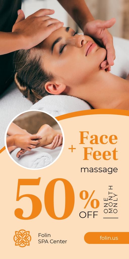 Massage Therapy Offer Woman at Spa — ein Design erstellen Massage Therapy Offer Woman at Spa — ein Design erstellen