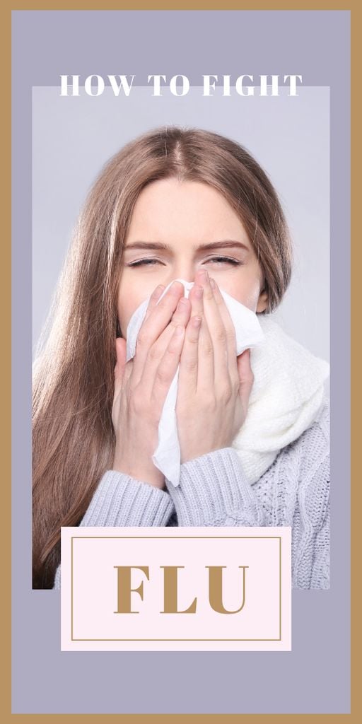 Woman suffering from flu — Створити дизайн Woman suffering from flu — Створити дизайн