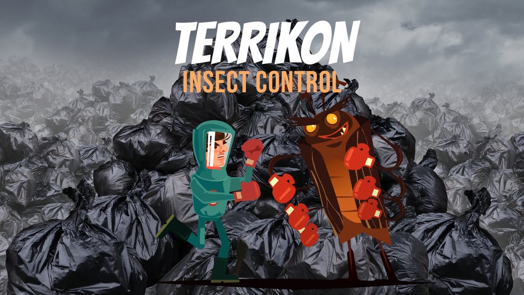 Exterminator fighting with cockroach — ein Design erstellen Exterminator fighting with cockroach — ein Design erstellen
