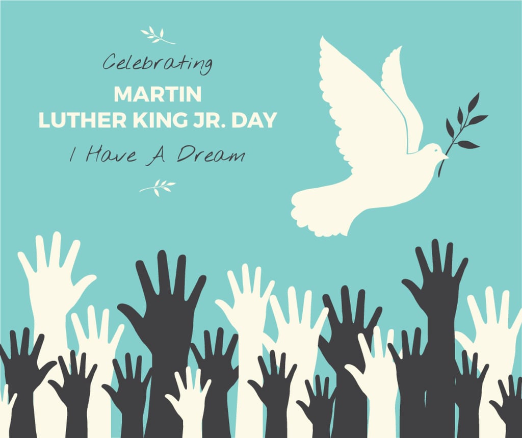 Martin Luther King day card — Créer un visuel Martin Luther King day card — Créer un visuel