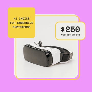 VR glasses Offer in Pink Frame