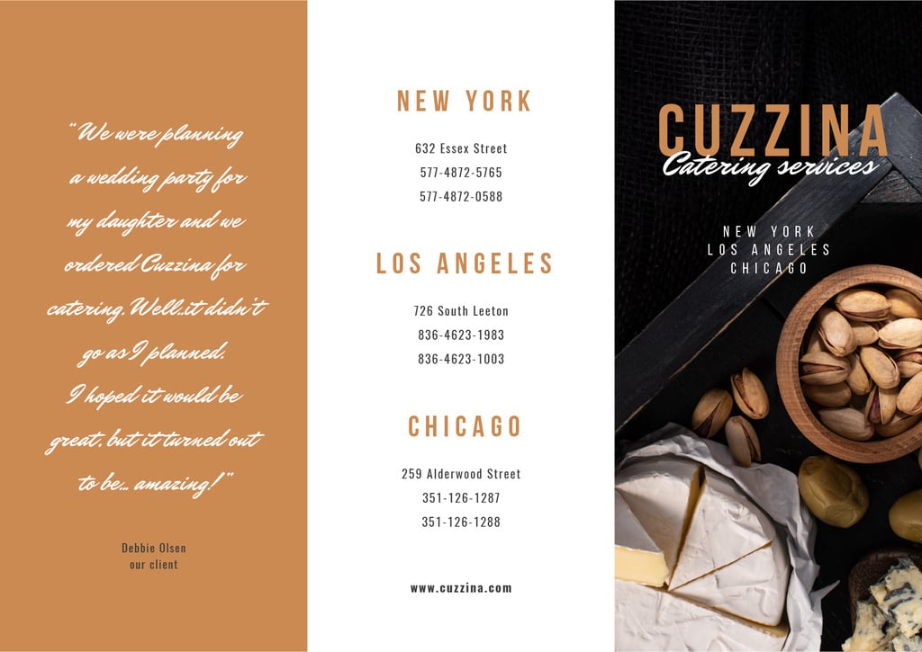 Catering Services Ad Brochure — Create a Design Catering Services Ad Brochure — Create a Design