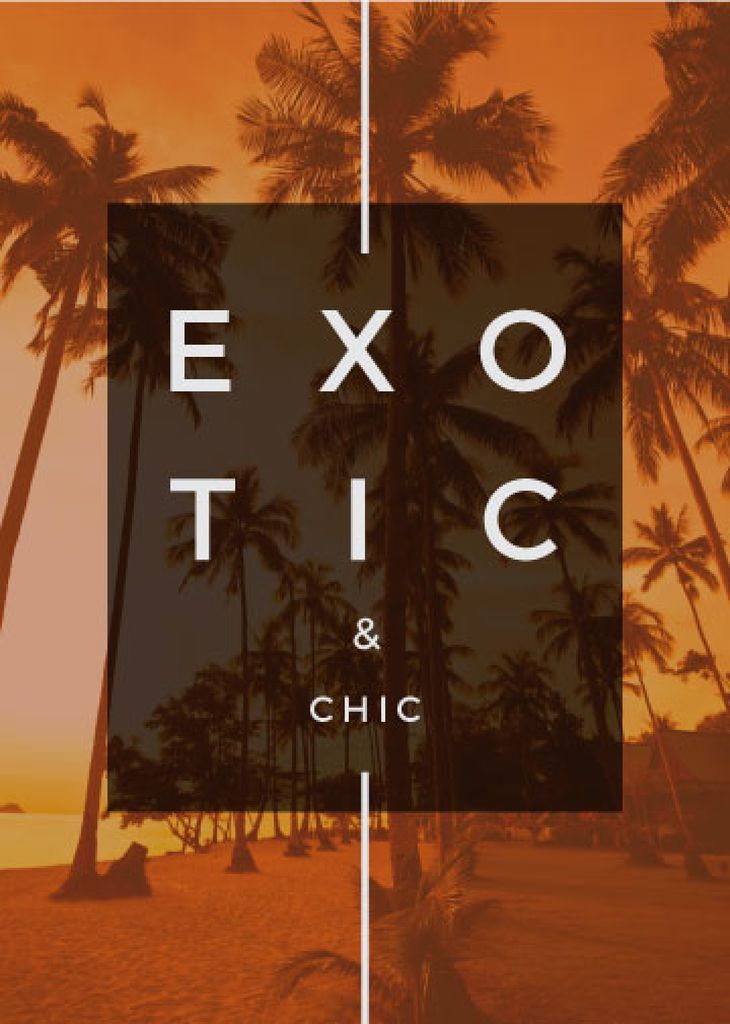 exotic tropical resort poster — Maak een ontwerp exotic tropical resort poster — Maak een ontwerp