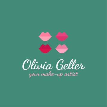 Make-Up Artist Promotion with Lip Prints in Pink