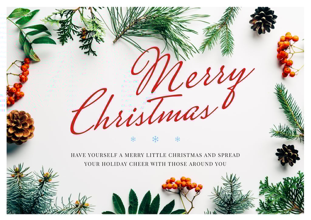 Merry Christmas Greeting Floral Frame — Create a Design Merry Christmas Greeting Floral Frame — Create a Design
