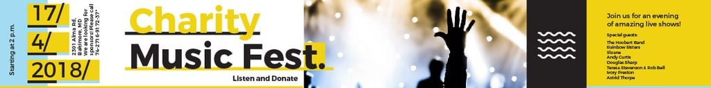 Music Fest Invitation Crowd at Concert — Create a Design Music Fest Invitation Crowd at Concert — Create a Design