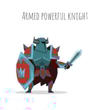 Medieval knight in armor