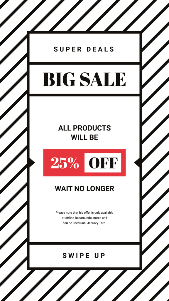 Sale Offer Minimalistic Geometric Pattern | Stories Template — Create a Design Sale Offer Minimalistic Geometric Pattern | Stories Template — Create a Design
