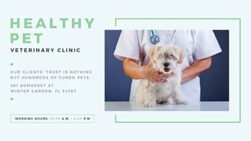 Healthy pet veterinary clinic